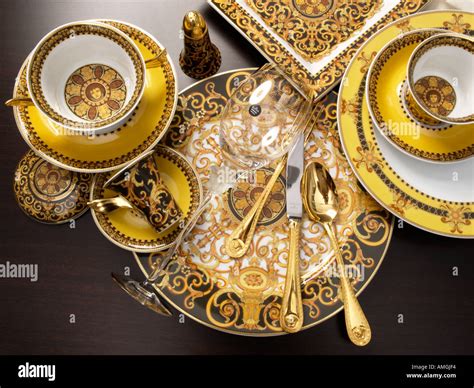 versace inspired dinner set|versace by rosenthal dinnerware.